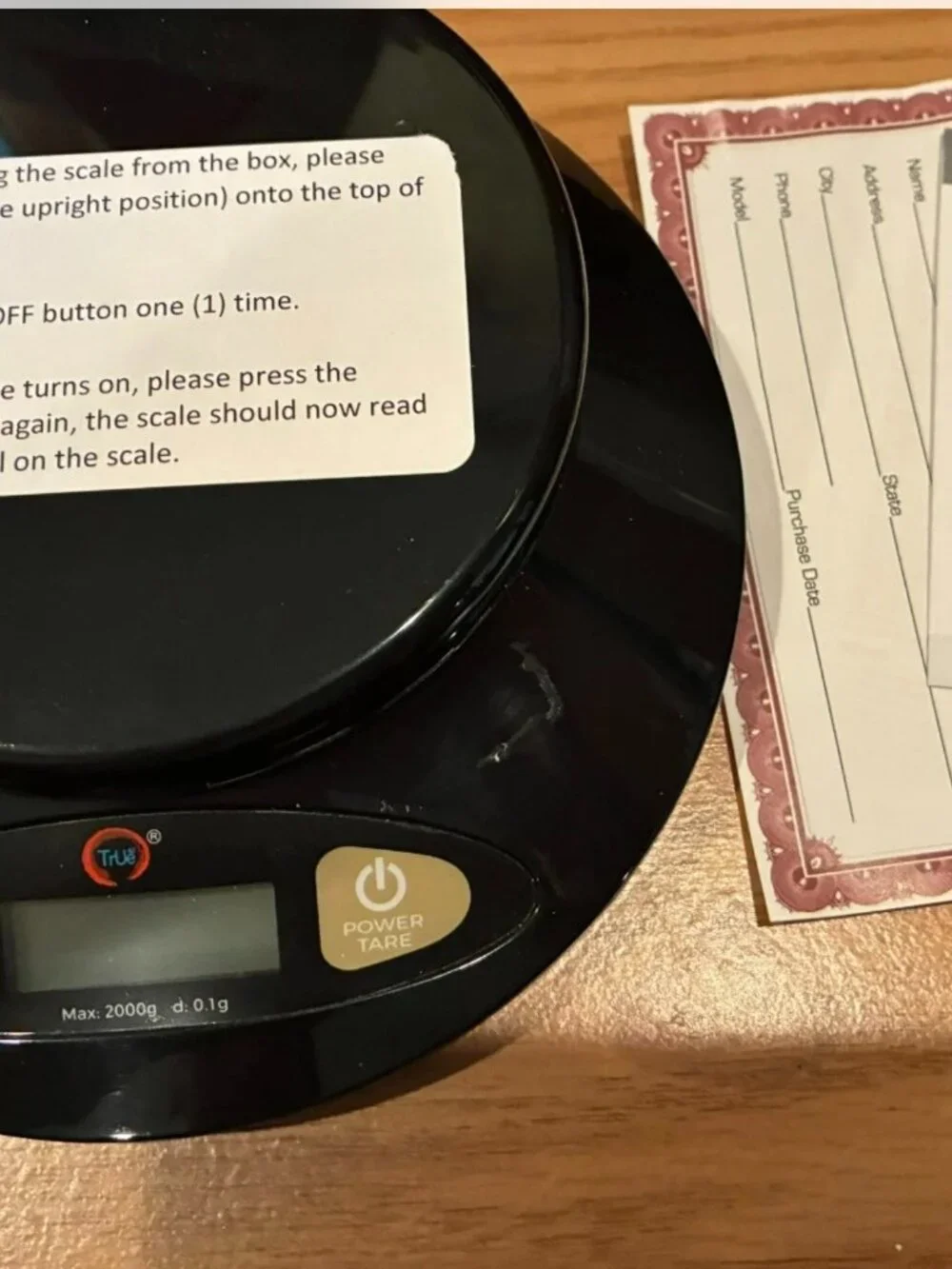 Digital Bowl Scale 2000 grams Dishwasher Safe